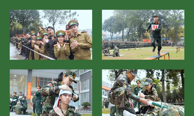 Học viên quân sự 3 nước Đông Dương vượt cầu độc mộc, cấp cứu thương binh
