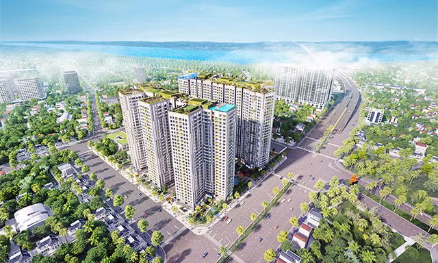 Đường Minh Khai ngay trước dự án đã được mở rộng và đưa vào sử dụng.