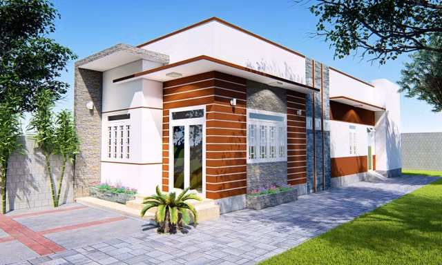 Mẫu nhà cấp 4 hai phòng ngủ đẹp như mơ chỉ với 400 triệu đồng