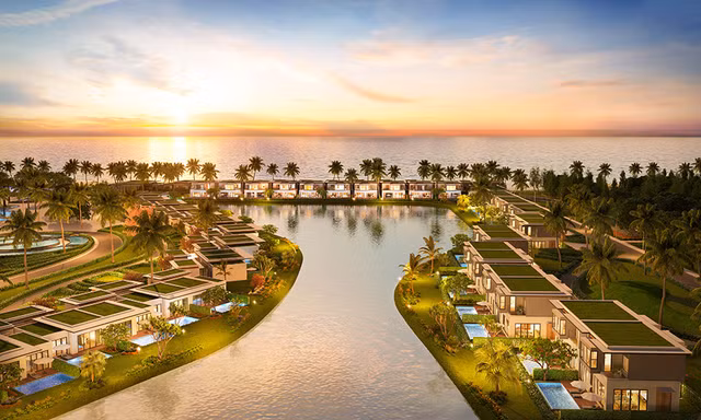 79 căn biệt thự nghỉ dưỡng Luxe Villas như 79 viên ngọc quý bên bờ đại dương.