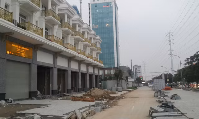 Một dự án nhà phố thương mại shophouse. Ảnh minh họa. 