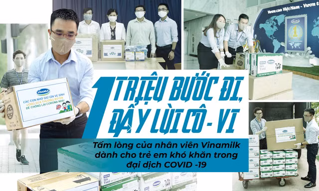 'Triệu bước đi, đẩy lùi cô-vi' - Tấm lòng của nhân viên Vinamilk dành cho trẻ em khó khăn 