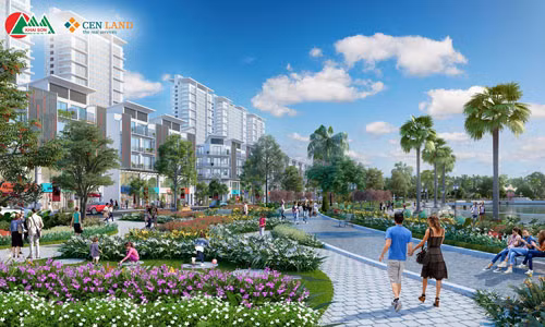 Khai Sơn Town mang đến một không gian sống trong lành và mang đậm tính thẩm mỹ với nghệ thuật sắp xếp, bố trí cảnh quan