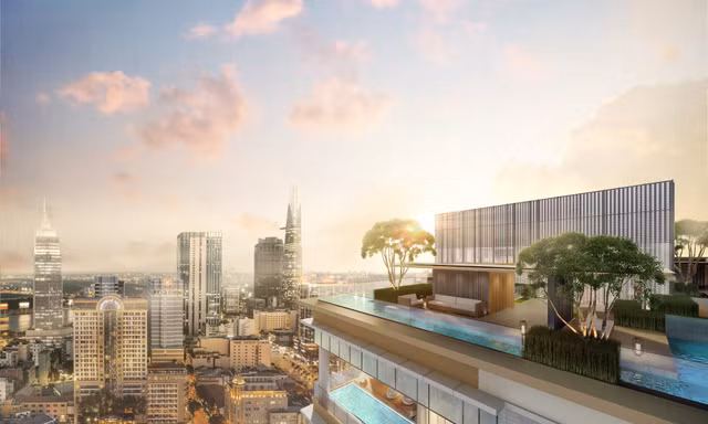 Thang máy dừng ngay cửa căn hộ sẽ đưa bạn đến với ốc đảo giữa đô thị để tận hưởng trọn vẹn những phút giây riêng tư giữa đất trời