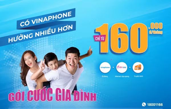 Gói Gia đình tích hợp 3 trong 1 hút thuê bao chuyển mạng đến VinaPhone
