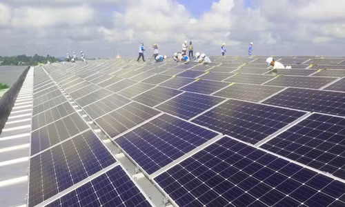 Dự án Sao Mai Solar PV1 đang được Sao Mai triển khai gấp rút