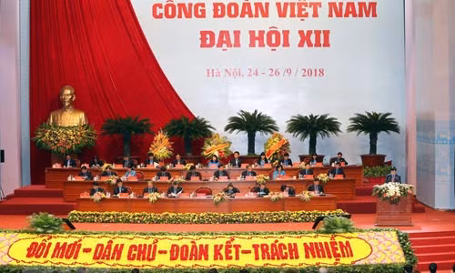 Hình ảnh Khai mạc Đại hội Công đoàn Việt Nam lần thứ XII