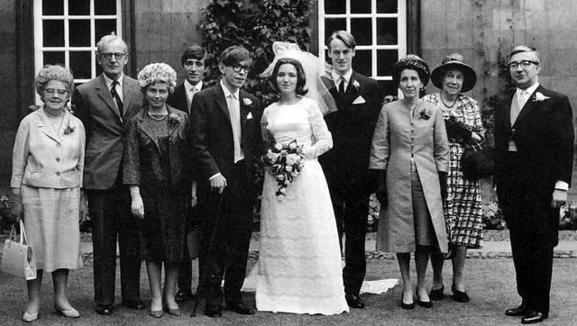Stephen và Jane Hawking kết hôn năm 1965. Ảnh: Pinterest.