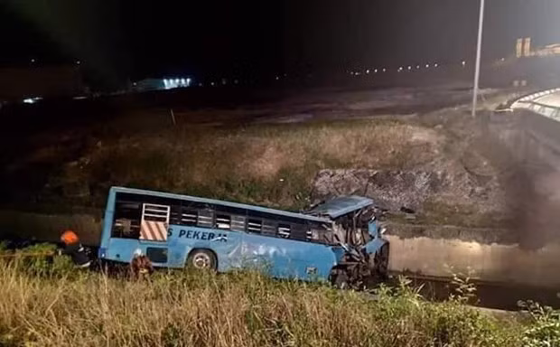 Hiện trường vụ tai nạn. (Nguồn: malaymail.com)