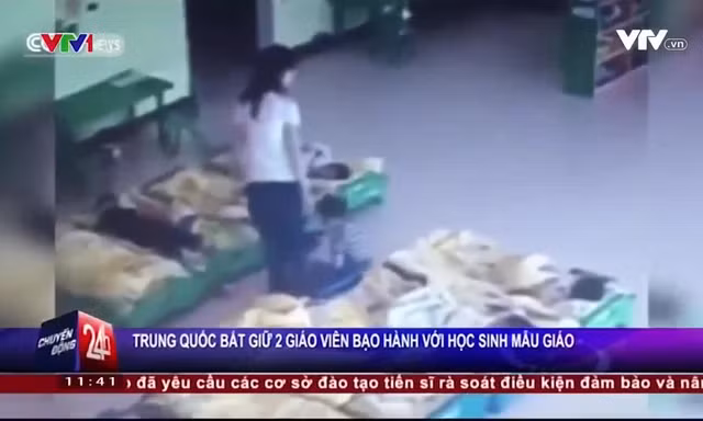 Camera ghi cảnh giáo viên đánh đập liên tiếp học sinh mẫu giáo