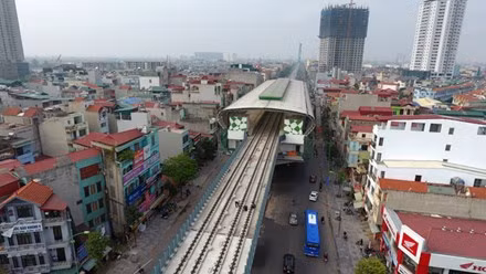 Nhà ga đầu tiên tuyến đường sắt Cát Linh - Hà Đông sắp hoàn thành