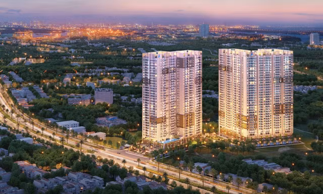 Hình phối cảnh tổng thể dự án Opal Boulevard