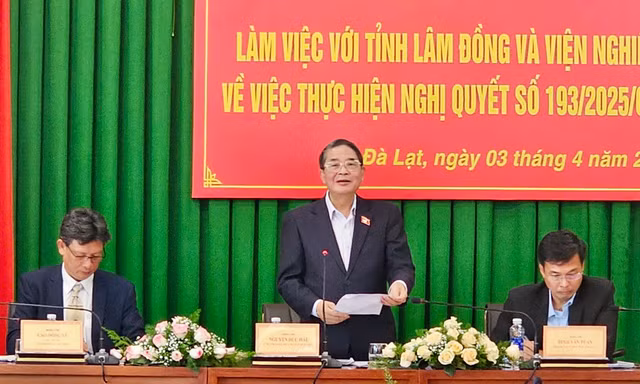 Phó Chủ tịch Quốc hội làm việc với tỉnh Lâm Đồng, Viện Nghiên cứu Hạt nhân