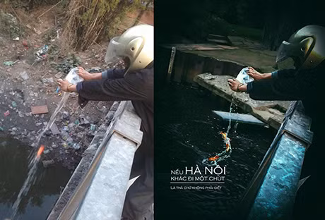 Bộ ảnh đáng suy ngẫm về Hà Nội “khác đi một chút”