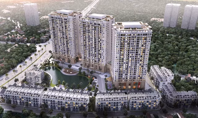 Tòa CT2 dự án Hateco nằm ngay mặt đường 70 đang triển khai mở rộng