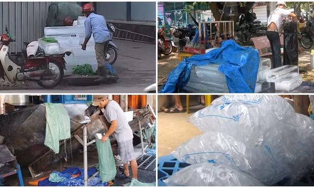 Các cơ sở sản xuất đá bẩn tiềm ẩn nhiều rủi ro cho sức khỏe người tiêu dùng