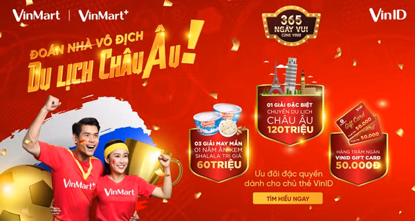 'Đoán nhà vô địch – Du lịch Châu Âu' cùng VinID