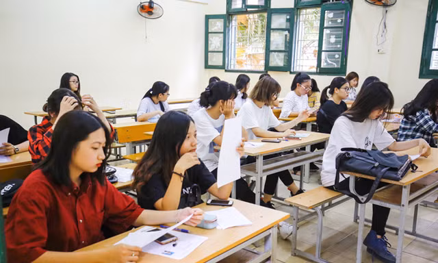 Thí sinh dự thi THPT quốc gia 2018 Ảnh: Như Ý 