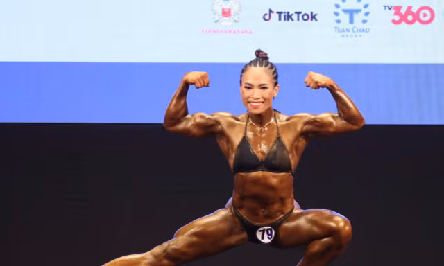 Mê mẩn với thân hình như tạc tượng của các nữ lực sĩ thể hình giành HCV SEA Games 