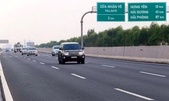 Cao tốc Hà Nội - Hải Phòng thí điểm chỉ áp dụng thu phí không dừng.