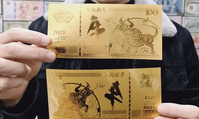 Săn tiền 'trâu vàng' tài lộc độc lạ chơi Tết Tân Sửu