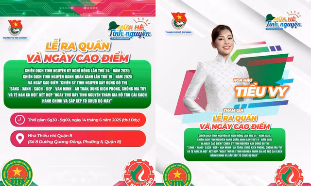 Hơn 50.000 chiến sĩ tình nguyện tham gia Kỳ nghỉ Hồng và Hành quân Xanh 2025