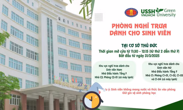 USSH TP.HCM ghi điểm với phòng nghỉ trưa "5 sao", teen Nhân Văn "ưng quá chừng"