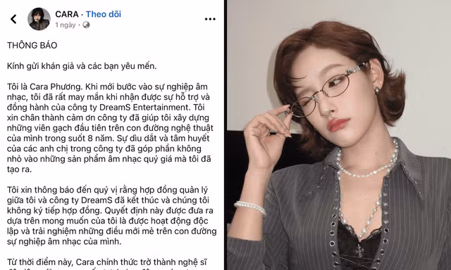 Hành trình mới của Cara Phương: Rời công ty cũ, tự do phát triển sự nghiệp