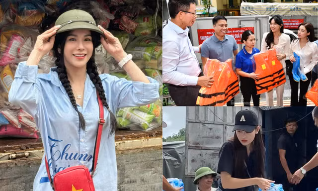 Các nghệ sĩ tích cực chuẩn bị nhu yếu phẩm, lên đường cứu trợ đồng bào miền Bắc
