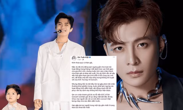 Concert ATSH D-5: Công Dương vẫn tham gia nhưng Gin Tuấn Kiệt lại vắng mặt