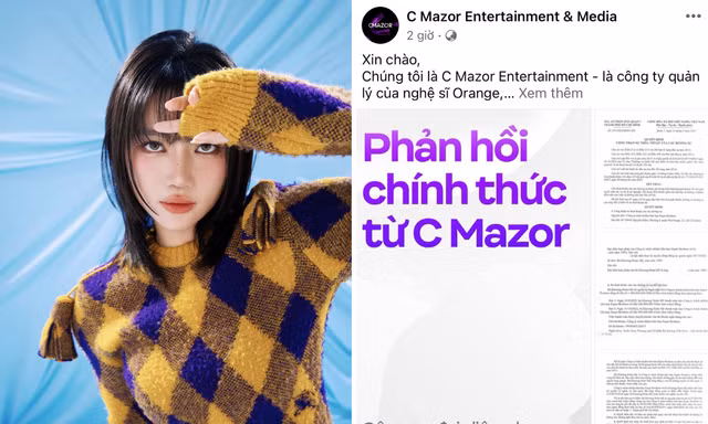 Công ty đại diện của Orange khẳng định nữ ca sĩ không thua kiện Châu Đăng Khoa