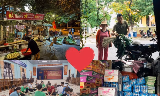 Bà con miền Trung gói bánh, chuẩn bị nhu yếu phẩm hỗ trợ đồng bào nơi rốn lũ
