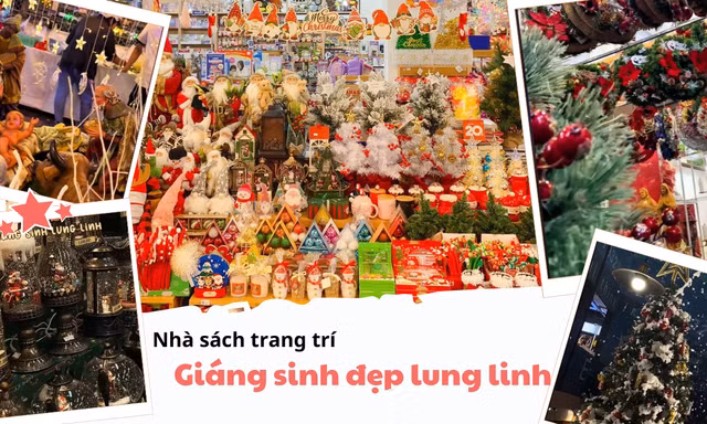 Các nhà sách trang trí Noel cực phẩm "10 điểm không nhưng" nhất định phải ghé