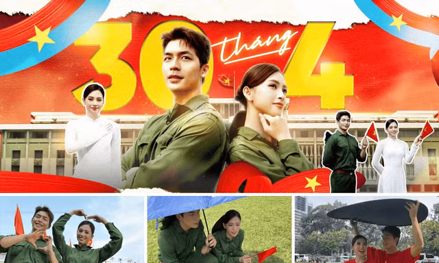 Hoa hậu Tiểu Vy - diễn viên Quốc Anh tung vlog ý nghĩa mừng Đại lễ 30/4