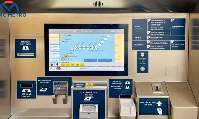 TP.HCM: Công tác thử nghiệm máy bán vé tại các nhà ga tuyến Metro số 1 đã hoàn tất