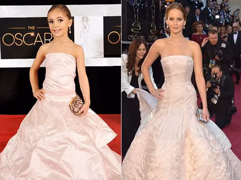 Bản sao nhí của các minh tinh trên thảm đỏ Oscar