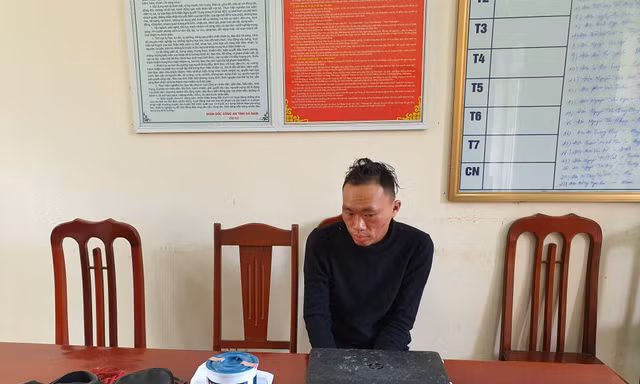 Tên trộm Trần Ngọc Xiêm có thành tịch gây ra hơn 30 vụ trộm từ Nghệ An ra Hà Nội - Ảnh: Hoàng Long