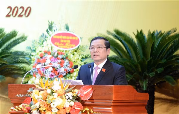 Đồng chí Lại Xuân Môn tái đắc cử Bí thư tỉnh ủy Cao Bằng .Ảnh: CB