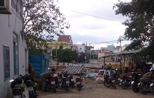 Hiện trường nạn nhân tử vong tại công trình.