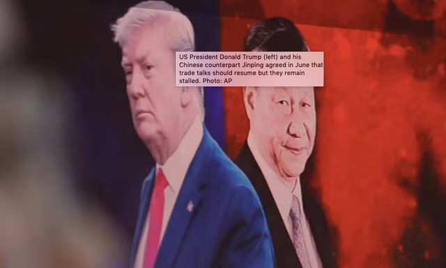 Tổng thống Mỹ Donald Trump (trái) và Chủ tịch Trung Quốc Tập Cận Bình. (ẢnhL AP)