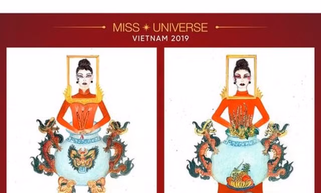 Thiết kế trang phục bàn thờ gây tranh cãi những ngày qua