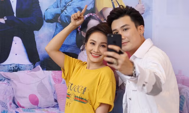 Chí Thiện-Bảo Thanh bắt cặp trong "Ngày ấy mình đã yêu". Ảnh: Bảo Hân