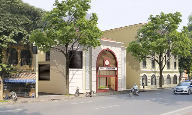 Một phác họa phối cảnh nhà ga C9 do UBND thành phố Hà Nội đề xuất