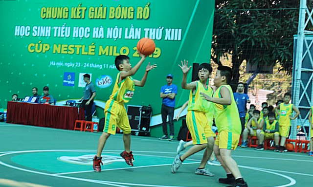 123 đội tham dự giải bóng rổ học sinh tiểu học Hà Nội 2020