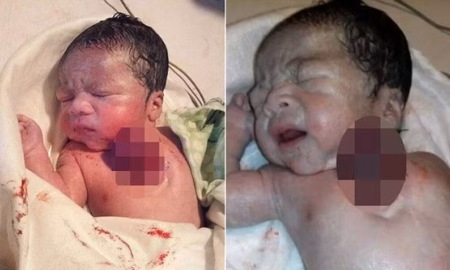 Bé gái sinh ra có trái tim nằm ngoài lồng ngực