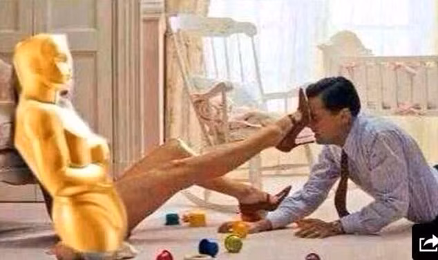Ảnh chế hài hước Leonardo DiCaprio trượt giải Oscar