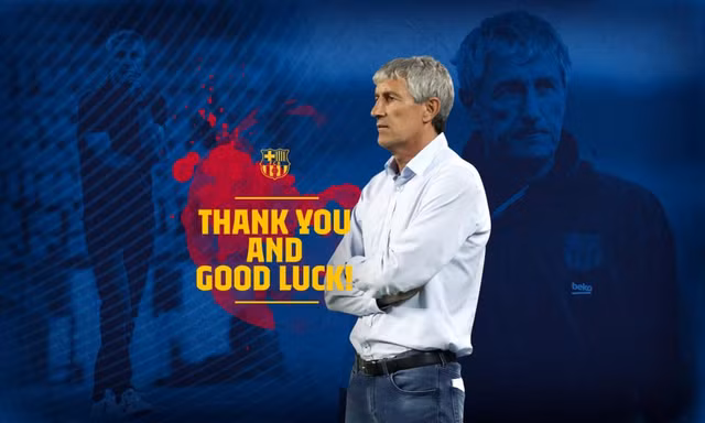 Barcelona vẫn dành lời cảm ơn cho HLV Quique Setien
