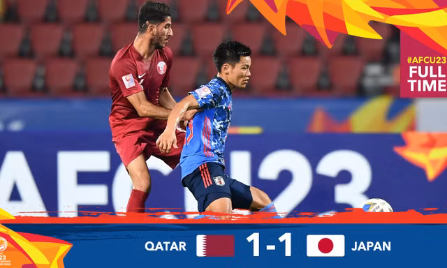 U23 Qatar bị cầm hòa dù đá hơn người suốt hiệp 2. 
