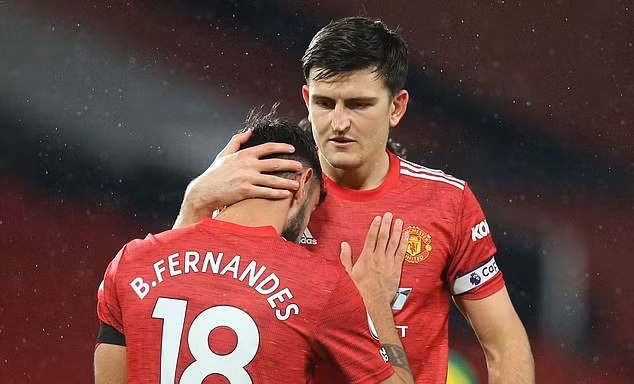 Harry Maguire và Bruno Fernandes là các trụ cột không thể thay thế của M.U.
