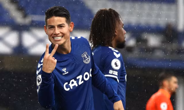 Tiền vệ ngôi sao James Rodriguez (Everton) từng có cơ hội khoác áo M.U